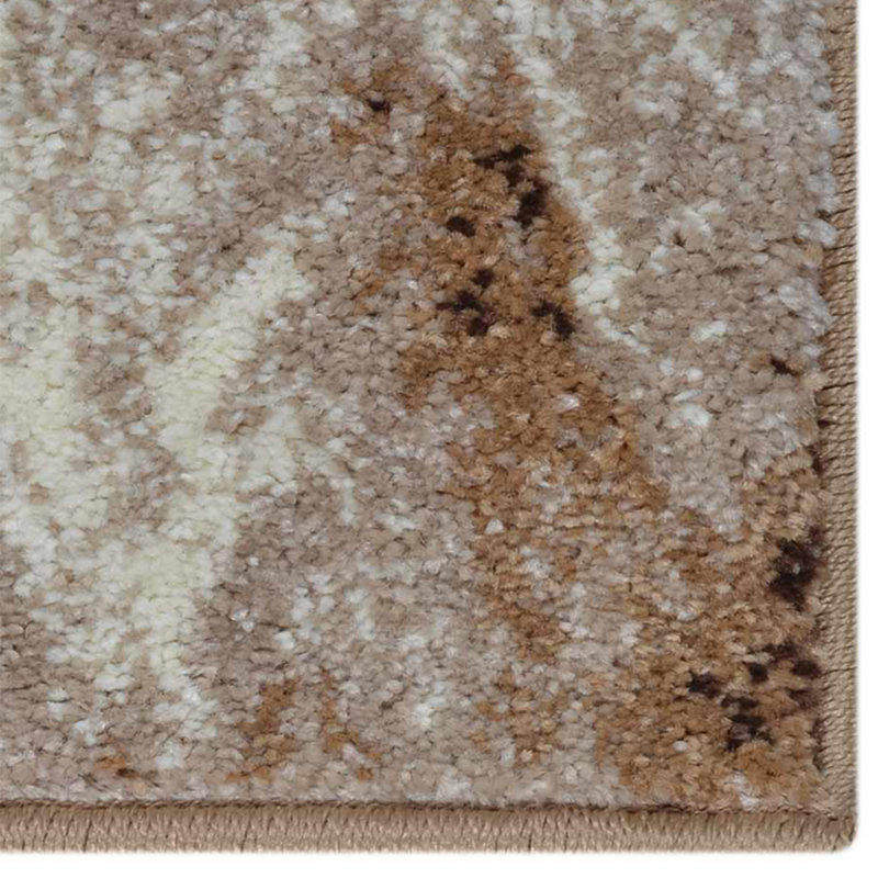 Sonique Rugs for living room, Machine Made Heatset Polyproplyene Area Rugs - Rectangle, Beige, Abstract Modern Design, Low Pile Machine Made