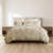 3 Pieces King Cotton Duvet Set,Linen