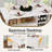 Multi-Functional Kitchen Island With Storage Shelves, Wheels, And Dual Drop Leaf-69535133
