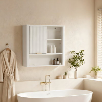 Wall Mounted Required Bathroom Cabinet