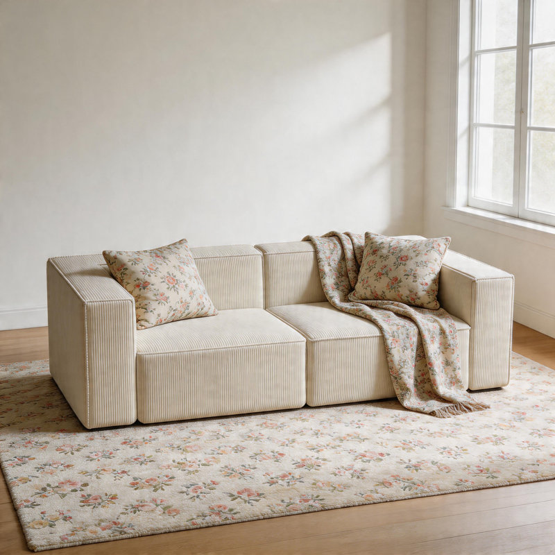 Canapé de salon Bonless Luxury, Beige