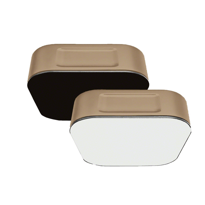 Pièce de générateur de vapeur en verre, Bronze brossé / blanc