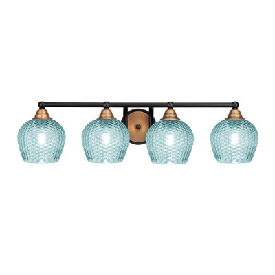 Verre turquoise 6 po Mukkesh