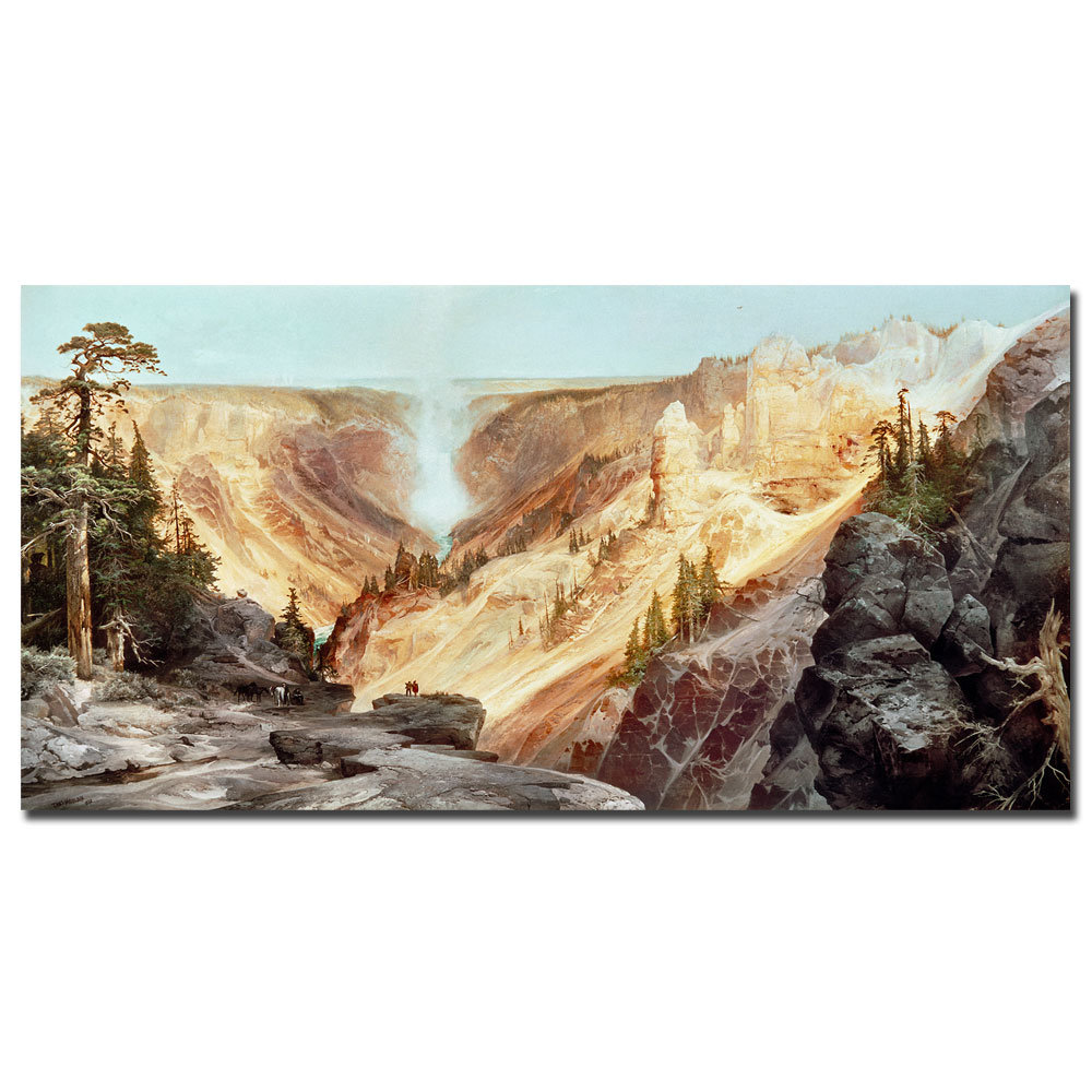 "The Grand Canyon of Yellowstone, 1872" by Thomas Moran Painting Print on Canvas Vault W Artwork 