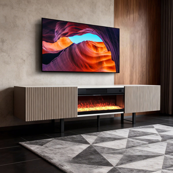 Latitude Run® Fireplace TV Stand With 30