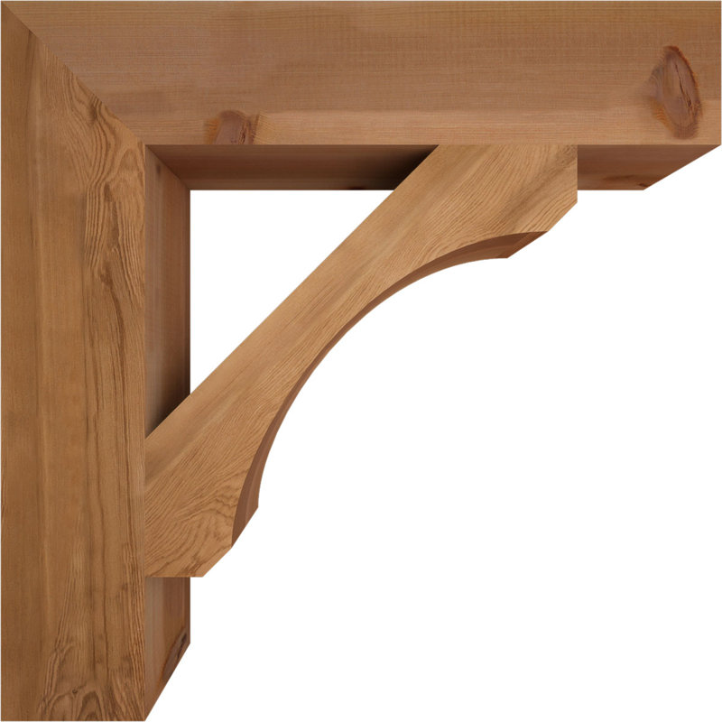 Support en bois rustique Legacy Block, Cèdre rouge, Lisse, H 30 po x l 5,5 po x P 30 po