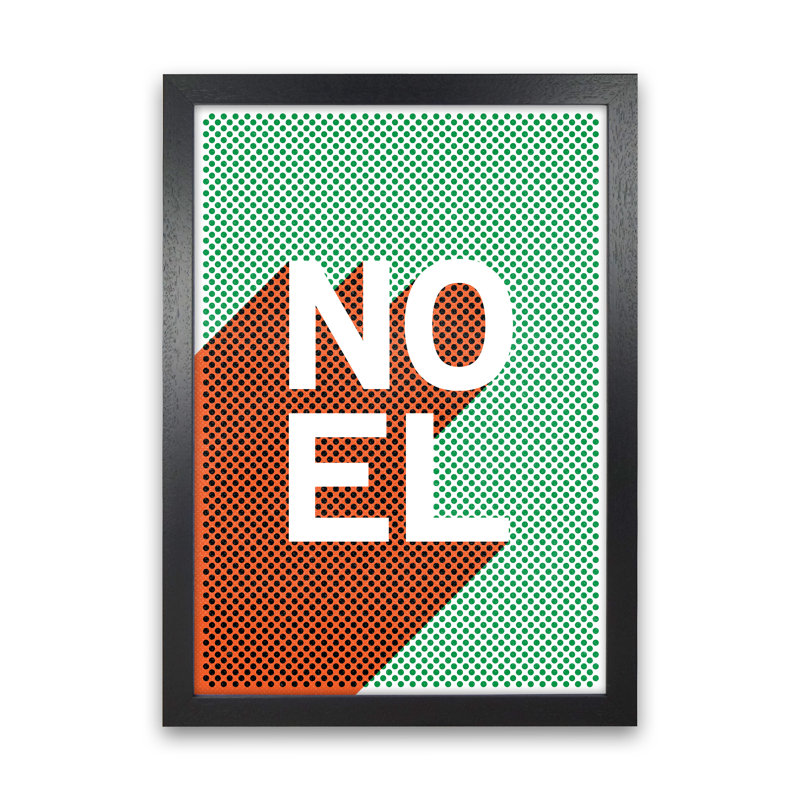 Noel No 1 - Print, 46cm H x 34cm W x 3cm D, Black Framed
