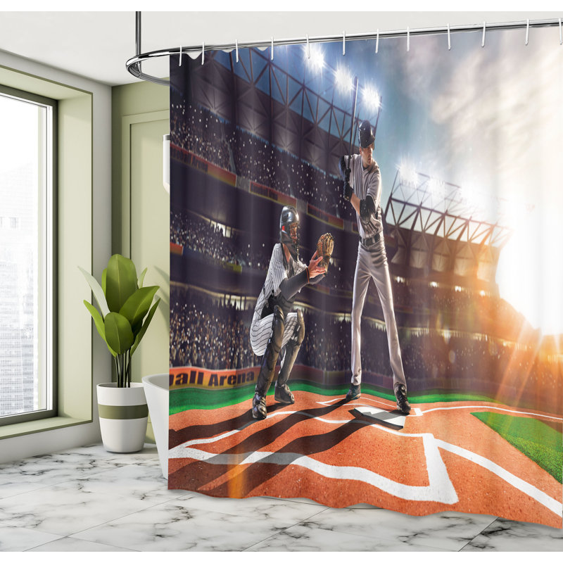 Shower Curtain with Hooks Included, 75"H x 69"W
