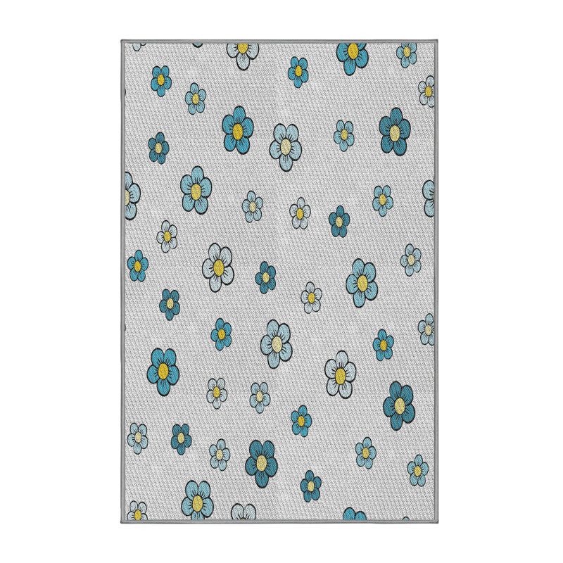 Tapis bleu Reon, Rectangle 5 pi x 7 pi