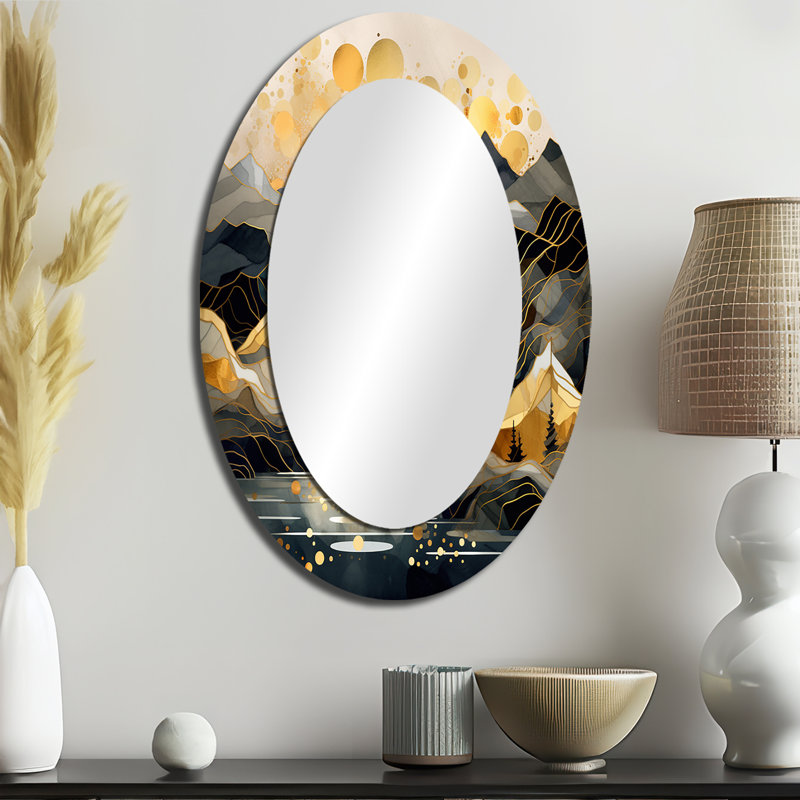 Miroir mural scandinave Simplicity II - Blanc, 36 po x 24 po
