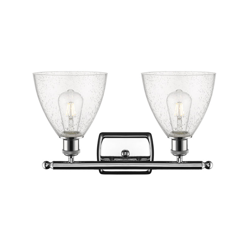 Éclairage pour meuble-lavabo 2 lumières Shauna, Incandescente, Chrome poli