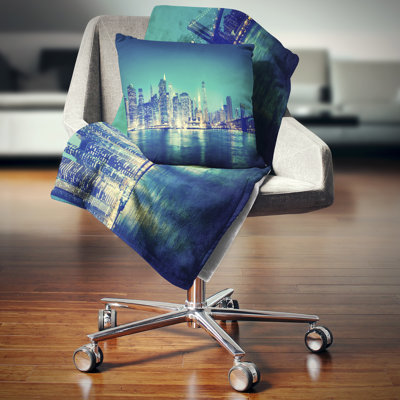 Oreiller cityscape new york city concept night