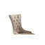 Ensemble de chaises d'appoint en lin beige et espresso vieilli (ensemble de 2)