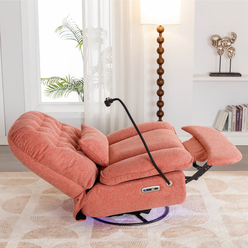 Fauteuil inclinable électrique Zynae, Velours rouge