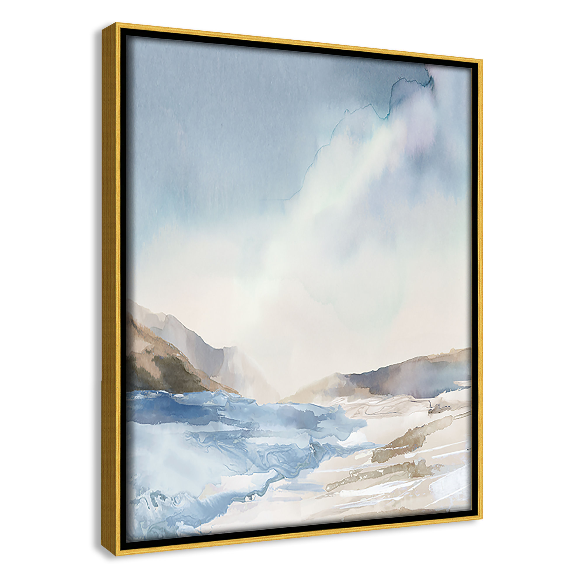Mystic Shores Print by Mystic Shores, 11.5" H x 9.5" W, Gold
