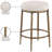 Ferro Hessle Linen Textured Performance Fabric Upholstered Counter Stool-288431812-290422130