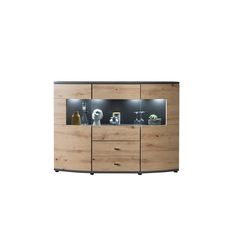 Noan 160cm Sideboard, Gray/Brown