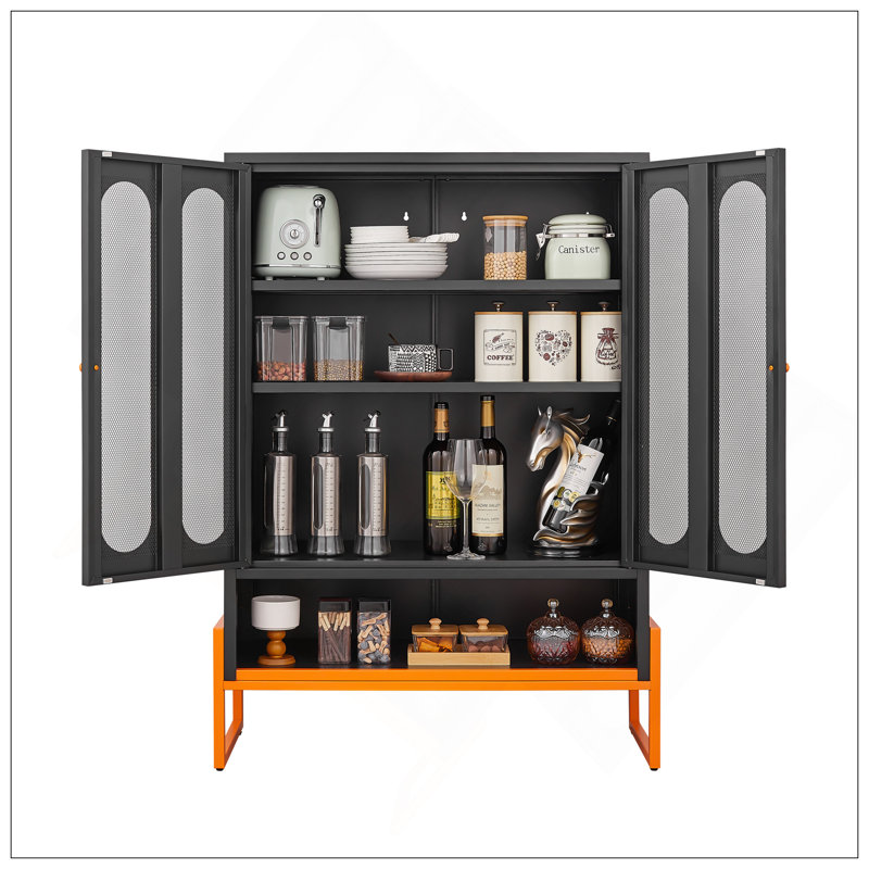 Armoire à chaussures à porte en maille à double face de 5,9 pieds de haut avec cloisons mobiles à double couche et conception creuse résistante à l'humidité et sismique, accessible par des machines de balayage