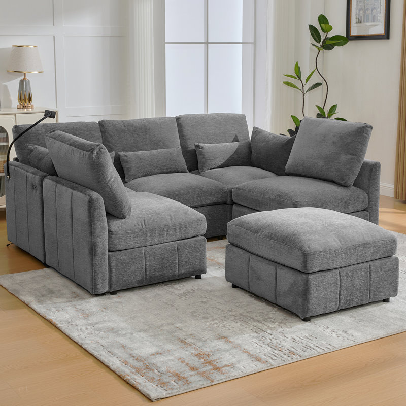 Canapé modulaire Modern, Gris chenille