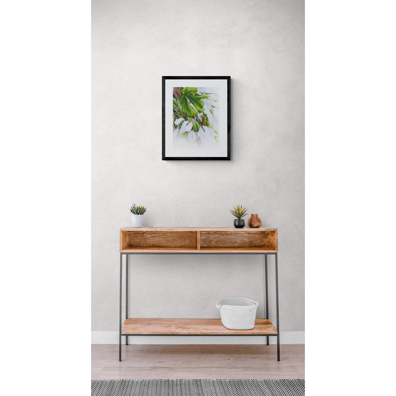 Hoh Oxbow Panel 1 by John Smither, Black Framed Paper, 21.2" H x 17.2" W