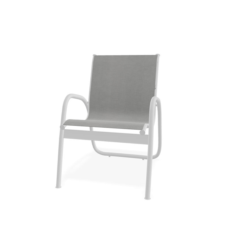 Fauteuil de patio Gardenella, Alliage Sunbrella®, Blanc texturé