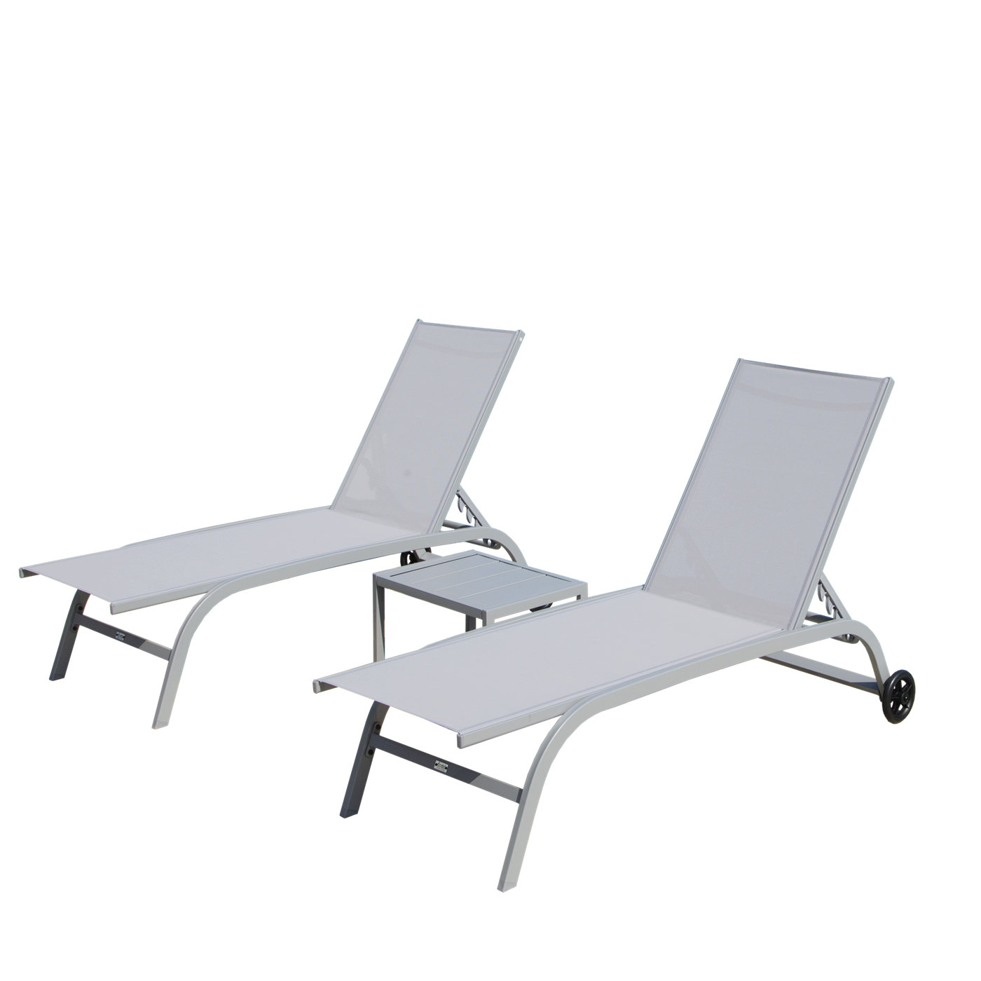 Latitude Run® Melien Outdoor Aluminium Chaise Lounge Set | Wayfair