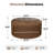 27.2'' Upholstered Round Tufted Ottoman With Storage-333473692