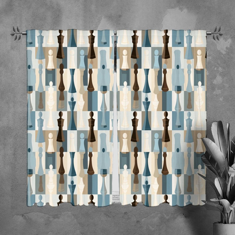 Paire de rideaux obscurcissant en polyester Marlayah, L 20 po x L 61 po