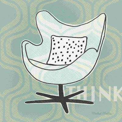 Retro Chair II Think Blue / Noir