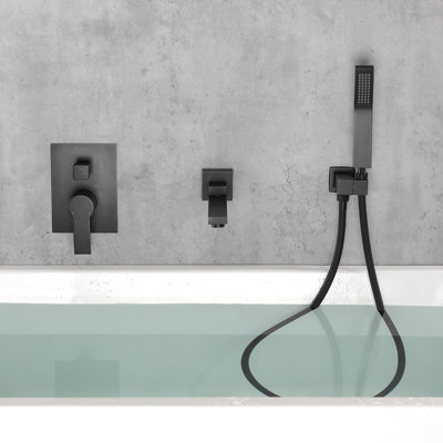 Système de douche à 2 fonctions avec douchette et bec de baignoire