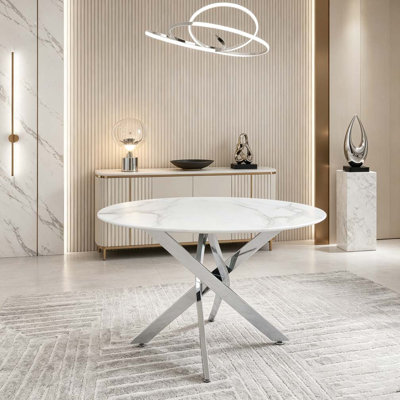 35.43 inches Modern Round Dining Table