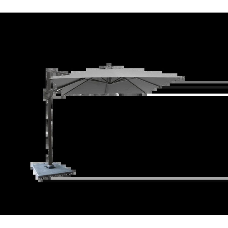Hyde Luxe Tilt Parasol, 3X3 M, Antracite