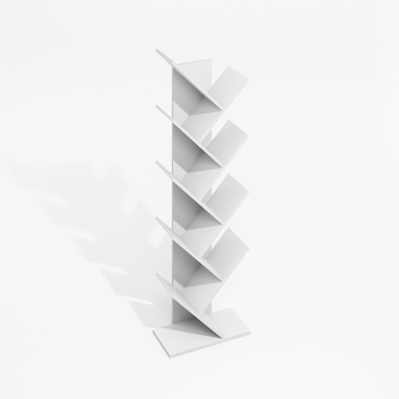 Bibliothèque sur pied Furinno, Blanc familier