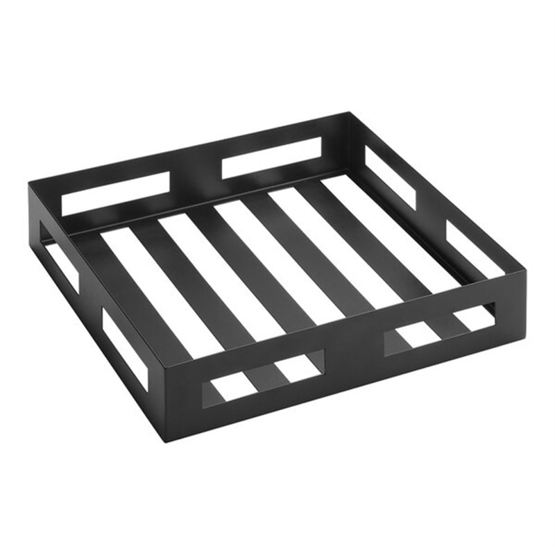 American Metalcraft Black Twilight 10 1/2" X 9 1/4" X 2 1/4" Stainless Steel Crate 064501793ED742C68683401EB047EFBA