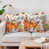 Grand champignon orange et citrouille