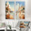 City of Nice Nostalgia - Beach & Ocean, ensemble de 2 reproductions d'art sur toile