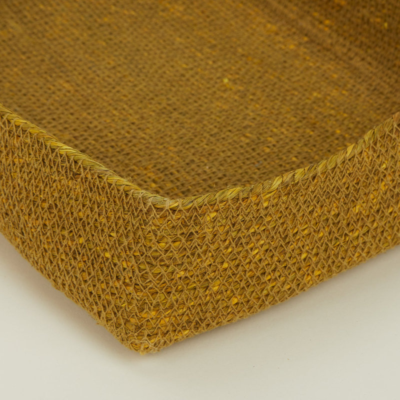 Hawkins New York Seagrass basket - Letter Tray, Mustard