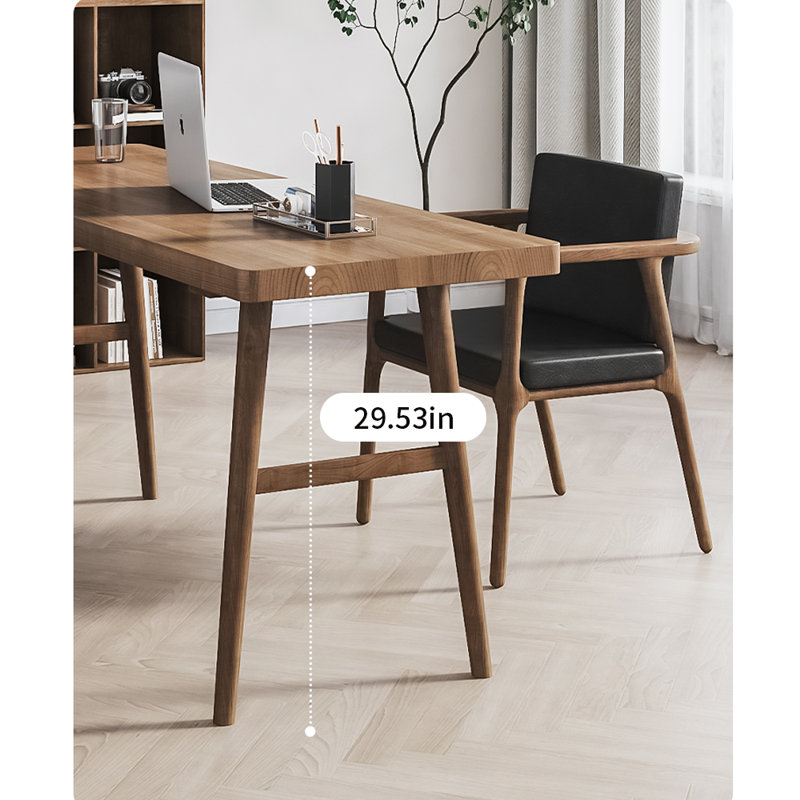 Bureau de style nordique minimaliste, H 29,53 po x l 47,24 po x P 23,62 po