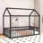 Metal House Shaped Bed With Fence-68487686-68487687