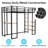 Iron Frame Bed With Railing And Stairs For Youth Bedroom, Black, Space - Saving Black On Both Sides Twin Featuring Stable Installation-124719669
