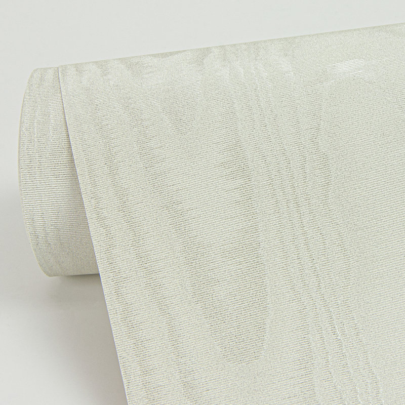 Angelina Silver Moire Wallpaper, Silver