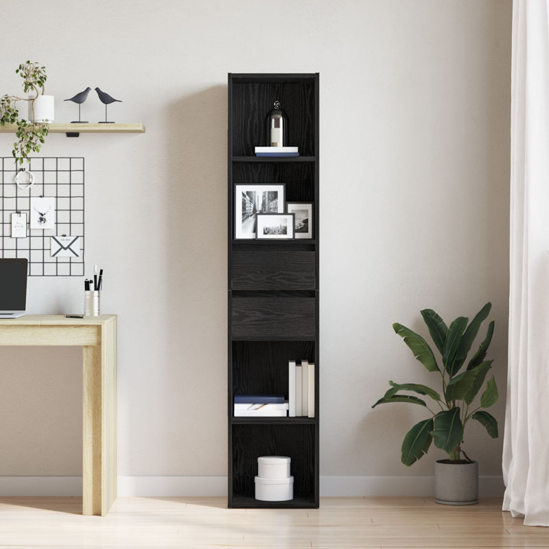 Book Cabinet Bedroom Bookcase Book Rack Standing Shelf Engineered Wood