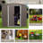 6Ft X 5Ft Outdoor Metal Storage Shed Gray With Window-121341884