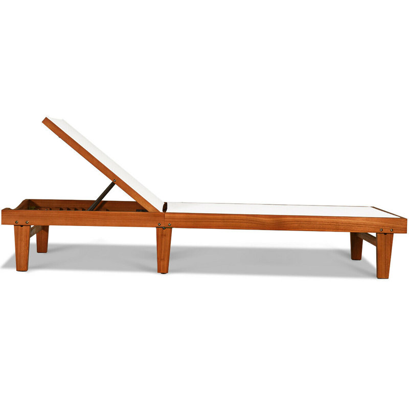 Chaise longue inclinable longue avec coussins 79 po Elifnaz