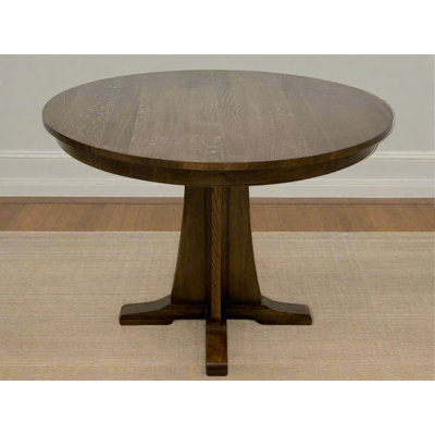 Mission Quarter Sawn Oak Round Dining Table, Kitchen Table - 42 inches