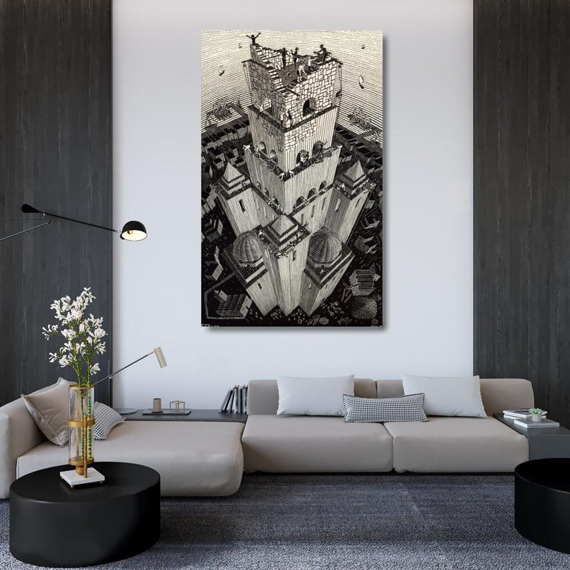 Tower of Babel, 48" H x 29" W