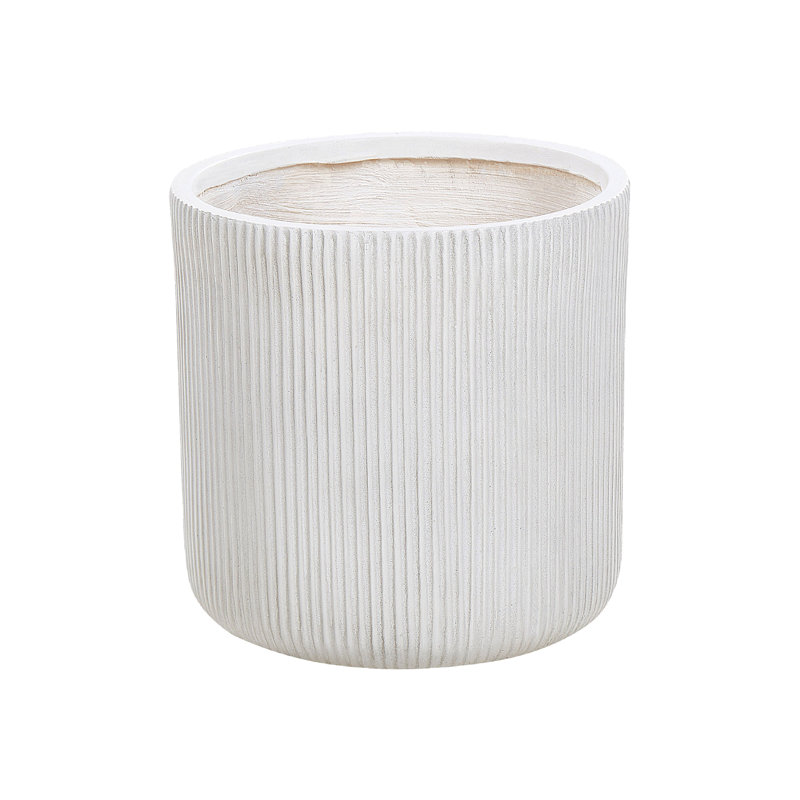 Alazne Pot Planter, White, 45cm H x 45cm W x 45cm D
