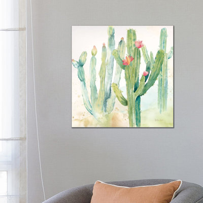Cactus Garden II 1 Piece Wrapped Canvas Painting