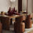 Neta Genuine Leather Upholstered Dining Chair