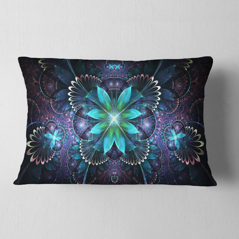 Coussin lombaire en fleur d’art digitale